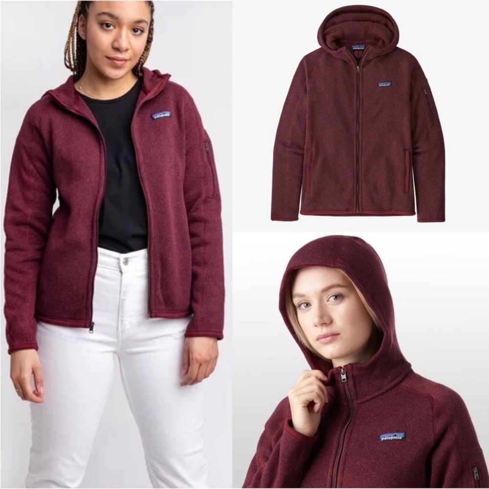 Patagonia Better Sweater Burgundy Hoody Size Medium